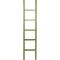 Ekena Millwork 15"W x 72"H x 3 1/2"D Vintage Farmhouse 5 Rung Ladder, Barnwood Decor Collection, Restoration Green DECR015X072X04LDRGR - alternate 3